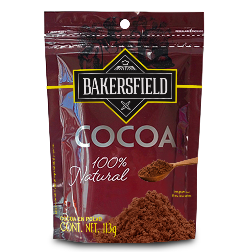 Bakersfield Cocoa 100% Natural 113 g para Repostería y Horneado