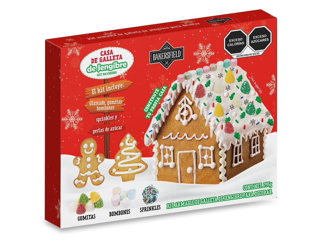 Bakersfield Kit Casa de Jengibre Grande 795 g Individual para Decorar
