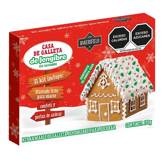 Bakersfield Kit Casa de Jengibre 170 g Individual para Decorar