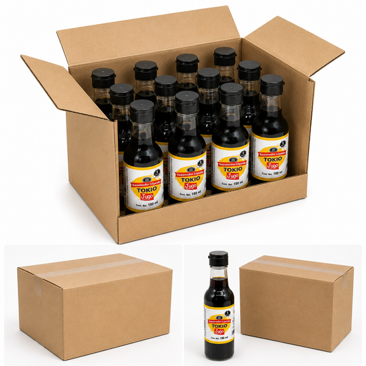 Sazonador Líquido Tokio Caja con 12 Piezas de 180 ml c/u (Contenido Total: 2.16 L) para Carnes, Marinados y Cocina Oriental