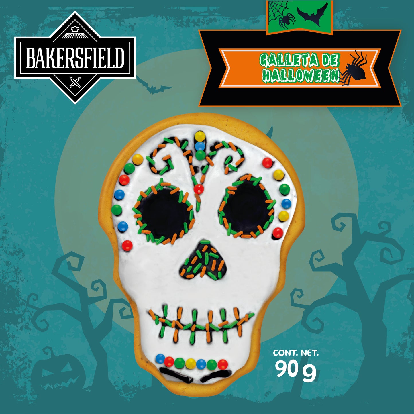 Kit De 12 Galletas Para Decorar Bakersfield De Halloween 80g