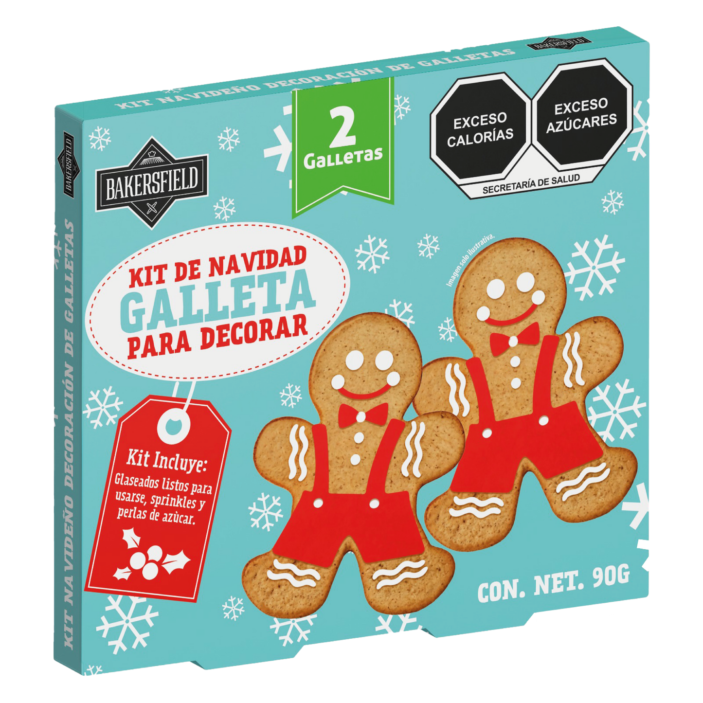 Caja con 12 Kits Muñecos Dobles Jengibre de 90 gr c/u