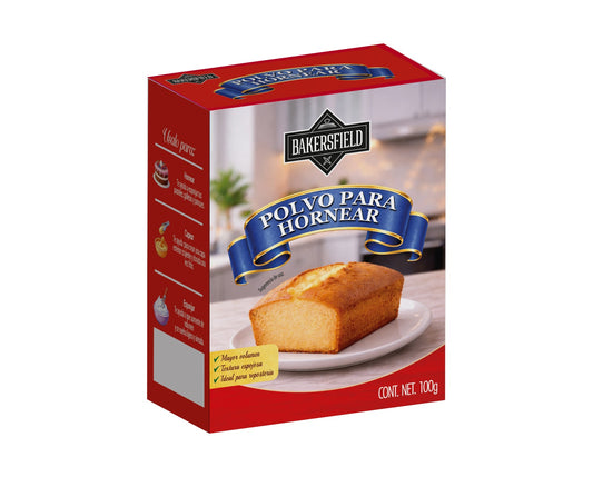 Polvo para Hornear Bakersfield 100 g para Repostería y Horneado