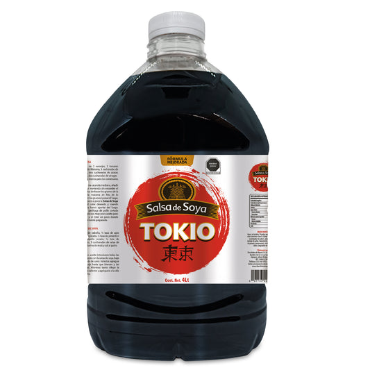 Salsa de Soya Tokio 4 L para Cocina Asiática, Marinados y Sazonar Alimentos